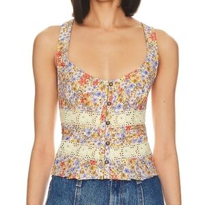 Free People 'Kiana' Lace Boho Tank